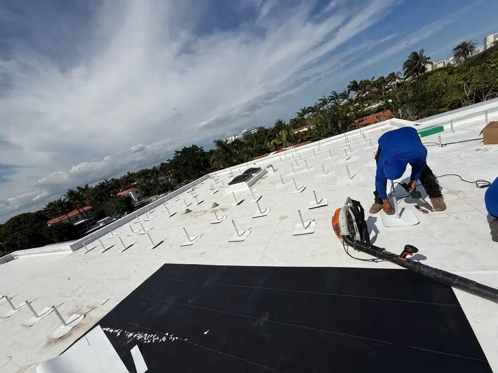 TPO Roof Solar Installation Fort Lauderdale FL | Planet Roofing